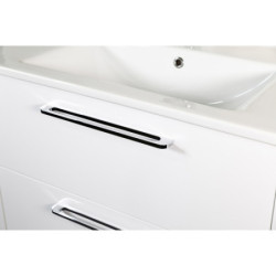 Mega Badezimmer Waschbeckenunterschrank 120 cm Weiß hochglanz - MG120.V.02A - 1