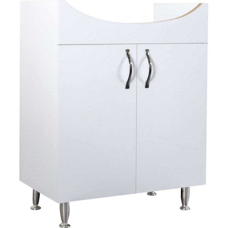 Aleco 65 bathroom furniture cabinet with feet white - ALECO65 - cover