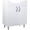 Aleco 65 bathroom furniture cabinet with feet white