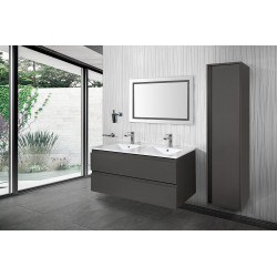 Sally bathroom base cabinet 120cm gray high gloss - SLY120.03A - 3