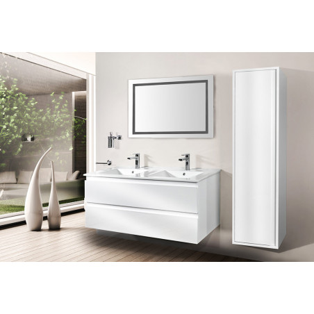 Sally Bathroom Base cabinet 120cm white high gloss