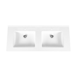 Veroni Solid Surface double washbasin washbasin 120cm - BETA120 - 0