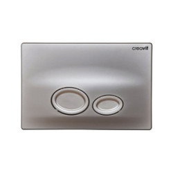 Creavit Drop WC Betätigungsplatte 2-Mengen-Spülung Grau matt - GP2002.00 - 1