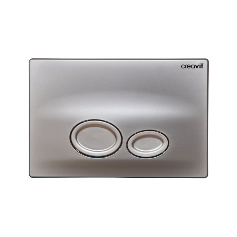 Creavit Drop WC Betätigungsplatte 2-Mengen-Spülung Grau matt - GP2002.00 - cover