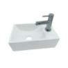 Aloni ceramic design hand washbasin white tap hole right 30 x 18.5 x 9.5 cm