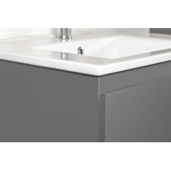 Sally Bathroom Base cabinet 80 cm gray high gloss - SLY080.03A - 2