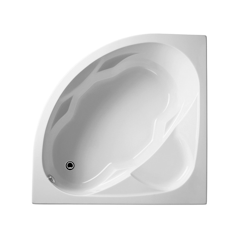 Aloni Eckbadewanne Acryl (Seitenlänge x Höhe) 130 x 60 cm Weiß - V413 - cover