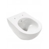 Creavit Design RimOff Hänge WC mit Taharet/Bidet/Dusch-WC Funktion Weiß