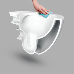 Creavit Design RimOff Hänge WC mit Taharet/Bidet/Dusch-WC Funktion Weiß - FE322-00CB00E-0005 - 2