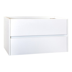 Hayat Bathroom Base cabinet 80 cm white glossy + sink - KEY2428-80 - 3