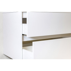 Hayat Bathroom Base cabinet 80 cm white glossy + sink - KEY2428-80 - 5