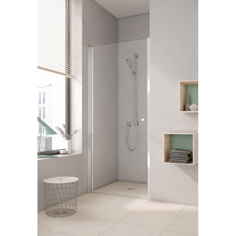 Aloni shower door / niche door shower clear glass 80 cm 6 mm 77-81 x 1900mm - CR043-80 - cover