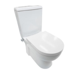 Stand-WC Dusch/Taharet Kombination + Armatur + Spülkasten + Deckel Komplett-Set - BV-SW2001 KomplettSet - 1
