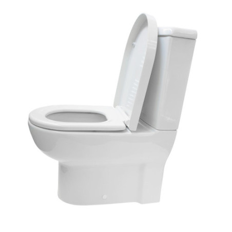 Stand-WC Dusch/Taharet Kombination + Armatur + Spülkasten + Deckel Komplett-Set