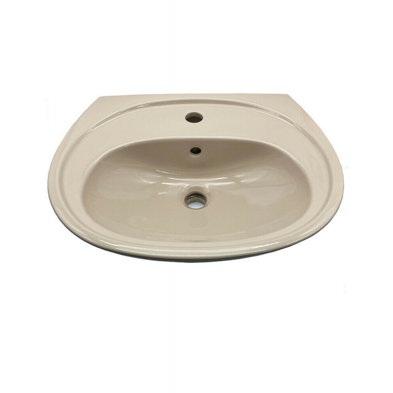 Waschbecken 45 cm Waschtisch Beige Camargue Arles Handwaschbecken Bad - WB-10-Beige-45 - cover