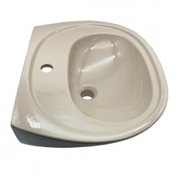Waschbecken 45 cm Waschtisch Beige Camargue Arles Handwaschbecken Bad - WB-10-Beige-45 - 1
