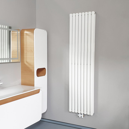 Panel radiator vertical double layer white 1800 x 472 (HXB) -8 Elem. - 1640W