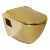 Creavit Design Hänge WC Gold mit Bidetfunktion