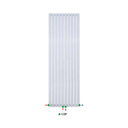 Paneel Heizkörper Vertikal Doppellagig Weiß 1800 x 590 (HxB)-10 ELEM. - 2050W - OW12-1800590 - 4