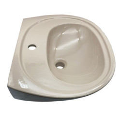 Waschbecken 50x39,5 cm Waschtisch Beige Camargue Arles Handwaschbecken Bad - WB-1-Beige-50 - 3