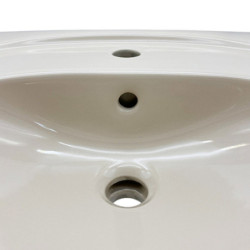 Waschbecken 50x39,5 cm Waschtisch Beige Camargue Arles Handwaschbecken Bad - WB-1-Beige-50 - 1