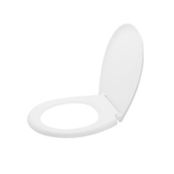 Aloni WC Sitz Toilettendeckel mit Softclose Absenkautomatik Weiß - AL0303 - 1