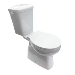 Barrierefrei Behindertengerecht WC Abgang Boden Komplettset + Deckel/Spülkasten - BV-BF1001 - 1