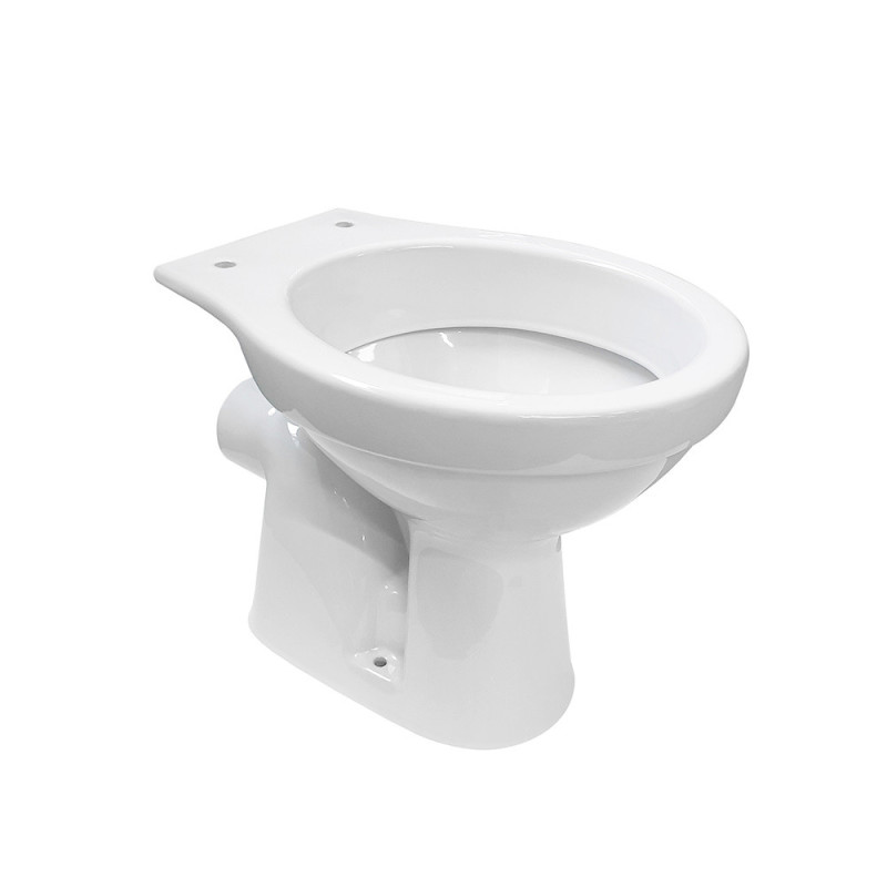 Stand WC Toilette Abgang Waagerecht Wand Tiefspüler Weiß Stehend NEU - BV-SW5001 - cover
