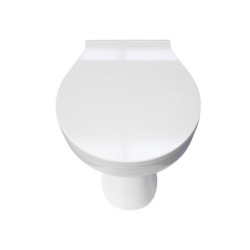 Stand WC Toilette Abgang Waagerecht Wand Tiefspüler Stehend + Softclose-Deckel - BV-SW5001+BV-D0400 - 1
