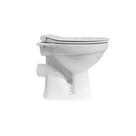 Stand WC Taharet/Bidet/Hygienedusche Abgang Waagerecht Wand + Softclose Deckel
