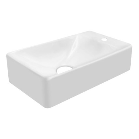 Aloni hand washbasin ceramic white tap hole right