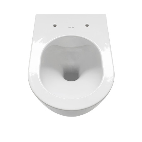 Spülrandloses Hänge WC aus Sanitärkeramik mit Soft-Close Duroplast-WC-Sitz