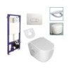Aloni Wand / Hänge WC Toilette Softclose-Deckel Vorwandelement Betätigungsplatte