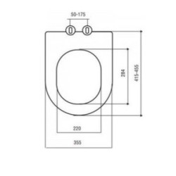 Aloni Wand / Hänge WC Toilette Softclose-Deckel Vorwandelement Betätigungsplatte - AL5509Komplett - 5
