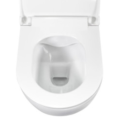 Spülrandloses Wand Hänge WC Spülrandlos Toilette Normal WC + Deckel - AL5513+AL0411 - 1