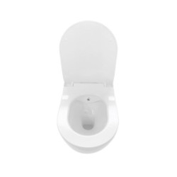Spülrandloses Taharet Dusch WC inkl. Armatur + Sitz Toilette mit Bidet Funktion - AL55800+AL0411 - 2
