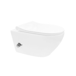 Spülrandloses Taharet Dusch WC inkl. Armatur + Sitz Toilette mit Bidet Funktion - AL55800+AL0411 - 0