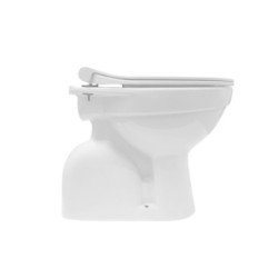 Belvit Stand WC mit Taharet/Bidet Funktion Abgang Senkrecht Boden + Softclose Deckel - BV-SW4001-T+BV-D0400 - 3
