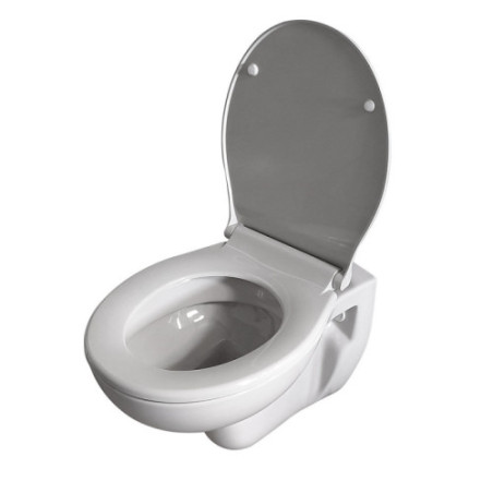 Belvit Hänge WC Grau mit Softclose-Deckel