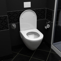 Creavit Hänge Wand WC Toilette oval Weiß - TP325-51CB00E-0000 - 0