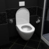 Creavit Hänge Wand WC Toilette oval Weiß