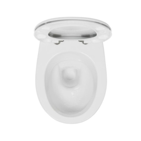 Design Hänge Wand WC Toilette Keramik (RosenStern) - Tiefspüler NEU Weiß