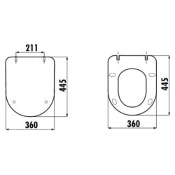 Creavit Duroplast WC Sitz Toilettensitz Softclose Cappuccino Matt - KC0903.01.0800E - 1
